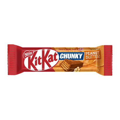 Батончик Nestle Kit Kat Chunky Peanut Butter Арахісова Паста у Молочному Шоколаді 42g - Retromagaz