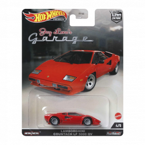 Машинка Premium Hot Wheels Lamborghini Countach LP 5000 QV Jay Leno's Garage 1:64 HCK09 Red - Retromagaz