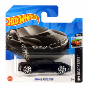 Машинка Базовая Hot Wheels BMW i8 Roadster Roadsters 1:64 HKK13 Black - Retromagaz