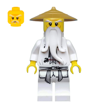 Фигурка Lego Другое Master Sensei Wu Pearl Gold Hat Ninjago njo064 Б/У - Retromagaz