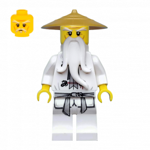 Фигурка Lego Другое Master Sensei Wu Pearl Gold Hat Ninjago njo064 Б/У