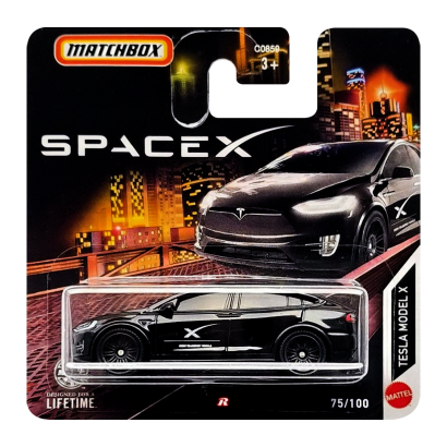 Машинка Велике Місто Matchbox Tesla Model X Space 1:64 HVN43 Black - Retromagaz