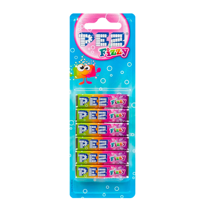 Конфеты Жевательные PEZ Fizzy 6 Pieces 51g - Retromagaz