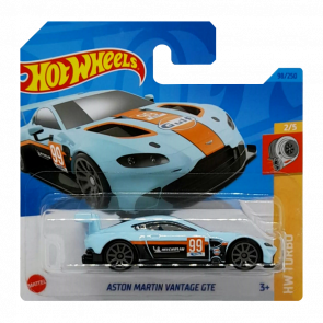 Машинка Базовая Hot Wheels Aston Martin Vantage GTE Gulf Turbo 1:64 HKJ37 Light Blue