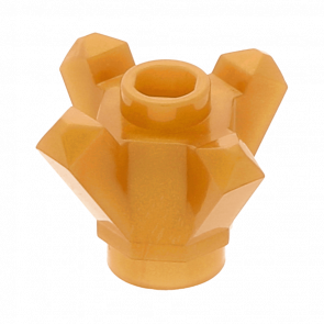 Скеля Lego Коштовність 10шт Crystal 4 Point 1 x 1 11127 28568 6030222 Pearl Gold Б/У - Retromagaz