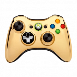 Геймпад Бездротовий Microsoft Xbox 360 Chrome Series Gold Б/У - Retromagaz