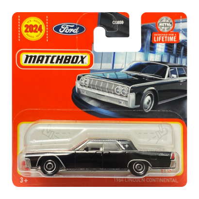 Машинка Велике Місто Matchbox 1964 Lincoln Continental Showroom 1:64 HVN35 Black - Retromagaz