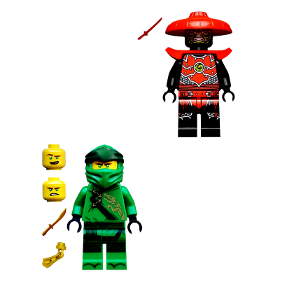 Фигурка Lego 2шт Lloyd vs. Stone Warrior Ninjago 112006 Новый - Retromagaz