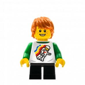 Фігурка Lego People 973pb3569 Boy with Reddish Brown Hair City LLP029 1 Б/У - Retromagaz