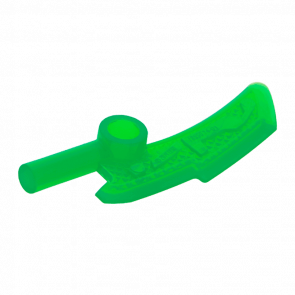 Оружие Lego Топор 4шт Blade with Bar Ninjago Jade Blade 18950 6100946 Trans-Green Б/У - Retromagaz