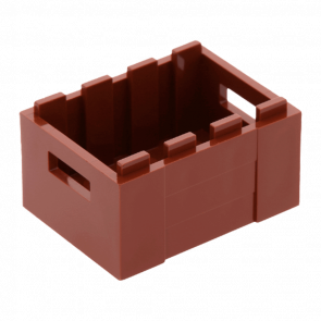 Ємність Lego 2шт Crate 2/3 3 x 4 x 1 30150 4211185 Reddish Brown Б/У - Retromagaz