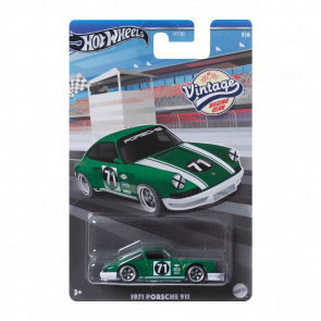 Тематическая Машинка Hot Wheels 1971 Porsche 911 Vintage Racing Club 1:64 HRT81/HRV04 Green