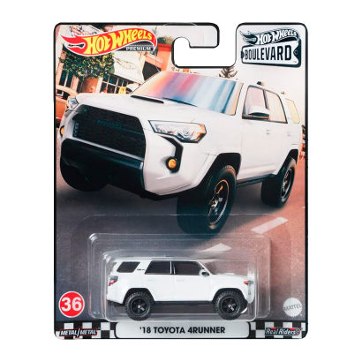 Машинка Premium Hot Wheels '18 Toyota 4Runner Boulevard 1:64 GRM08 White - Retromagaz