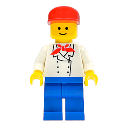 Фігурка Lego People 973px3 Chef Ice Cream Vendor City chef012 Б/У - Retromagaz