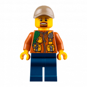 Фигурка Lego Jungle 973pb2756 Explorer Dark Orange Jacket with Pouches City cty0793 Б/У - Retromagaz