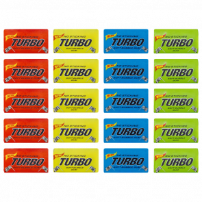 Жувальна Гумка Turbo Soft Buble Gum 90g 20шт