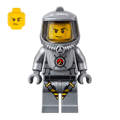 Фигурка Lego Volcano Explorers Male Scientist with Heatsuit City cty0690 Б/У - Retromagaz