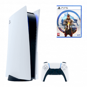 Набор Консоль Sony PlayStation 5 Blu-ray 825GB White Новый + Игра Mortal Kombat 1 Русские Субтитры