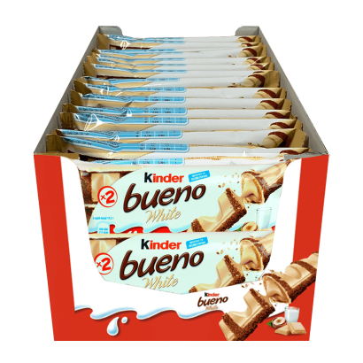 Набор Батончик Kinder Bueno 30шт White 2 Pieces 43g - Retromagaz