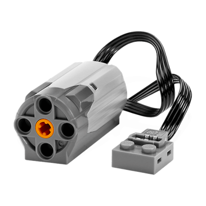 Електрика Lego Мотор 9V 58120c01 4506083 4581862 6012286 6073376 6151440 Light Bluish Grey Б/У - Retromagaz