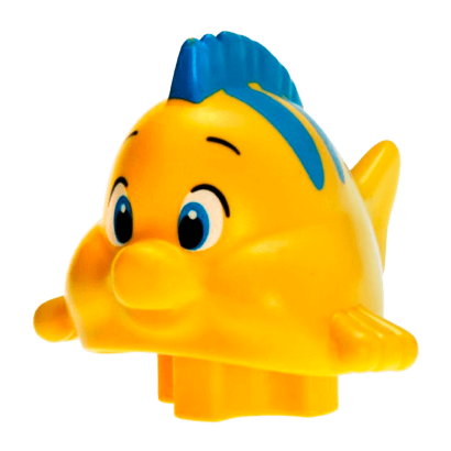 Фигурка Lego Animals Flounder Fish Duplo 11374pb01 Yellow Б/У - Retromagaz