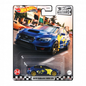 Машинка Premium Hot Wheels 2019 Subaru WRX STI Boulevard 1:64 GRL97 Blue