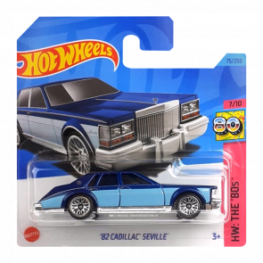 Машинка Базовая Hot Wheels '82 Cadillac Seville The `80S 1:64 HKJ64 Dark Blue - Retromagaz