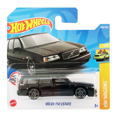 Машинка Базовая Hot Wheels Volvo 850 Estate Wagons 1:64 HCX36 Black - Retromagaz