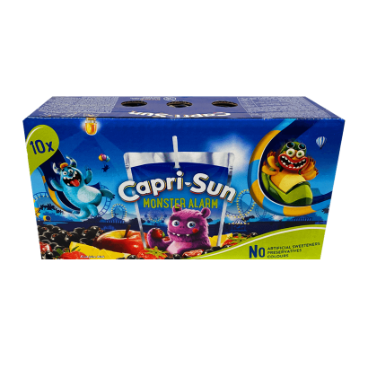 Набор Напиток Соковый Capri-Sun Fun Monster Alarm 200ml 10шт - Retromagaz