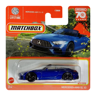 Машинка Велике Місто Matchbox Mercedes-AMG SL 63 Highway 1:64 HKW29/HLD46 Blue - Retromagaz