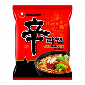 Локшина Nongshim Shin Ramyun Гриби Овочі Гостра 120g - Retromagaz