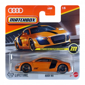 Машинка Большой Город Matchbox Audi R8 Super Chase Showroom 1:64 Orange