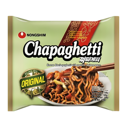 Локшина Nongshim Ramen Chapagetti Овочі та Соєвий Соус Негостра 140g - Retromagaz