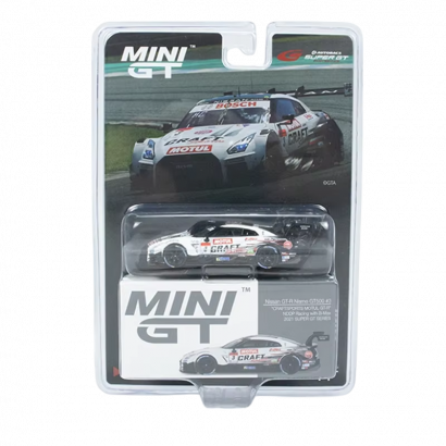 Машинка Premium MINI GT Nissan GT-R Nismo GT500 1:64 White - Retromagaz