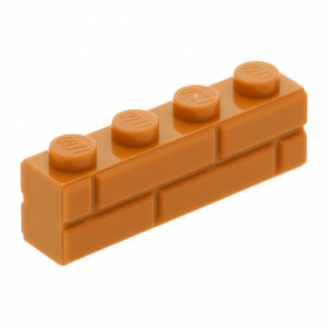 Кубик Lego Модифікована 4шт with Masonry Profile 1 x 4 15533 6055309 Medium Nougat Б/У - Retromagaz