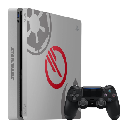 Консоль Sony PlayStation 4 Slim Star Wars Battlefront II Limited Edition 1TB Grey Black Геймпад Б/У - Retromagaz