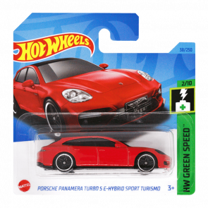 Машинка Базовая Hot Wheels Porsche Panamera Turbo S E-Hybrid Sport Turismo Green Speed 1:64 HKH55 Red