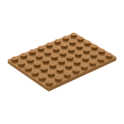 Пластина Lego Обычная 10шт 6 x 8 3036 4251796 Dark Tan Б/У - Retromagaz