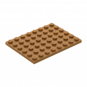 Пластина Lego Звичайна 10шт 6 x 8 3036 4251796 Dark Tan Б/У - Retromagaz