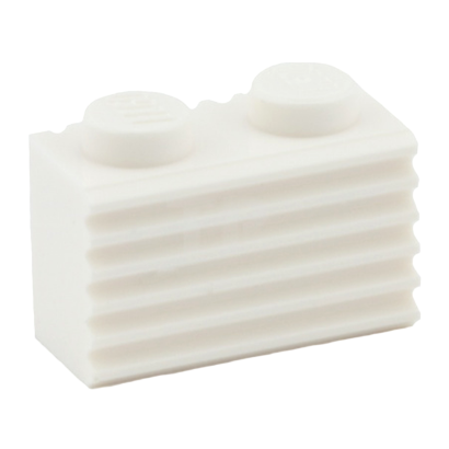 Кубик Lego Модифицированная 20шт Grille Fluted Profile 1 x 2 2877 287701 White Б/У - Retromagaz