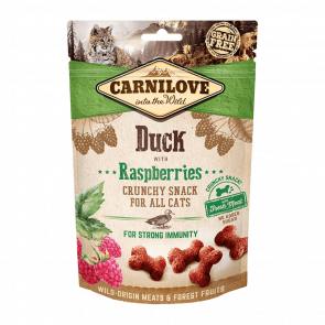 Лакомства для Кошек Carnilove Crunchy Snack Duck with Raspberries 50g