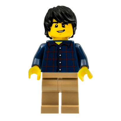 Фигурка Lego People 973pb0086 Plaid Button Shirt City twn255 Б/У - Retromagaz