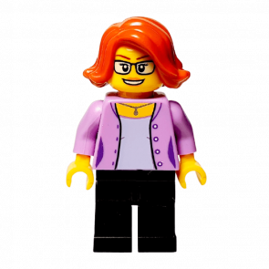 Фигурка Lego People 973pb2341 Female with Dark Orange Short Hair City LLP013 Б/У - Retromagaz