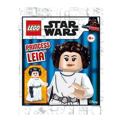 Конструктор Lego Фигурка Princess Leia Foil Pack Star Wars 912289 sw1036 Новый - Retromagaz