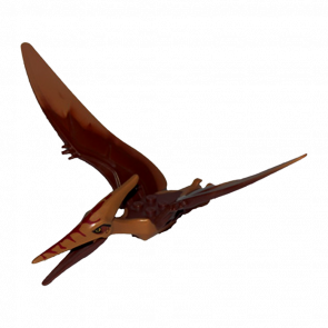 Фигурка Lego Воздух Dinosaur Pteranodon with Reddish Brown Back Animals Ptera02 Medium Nougat Б/У - Retromagaz