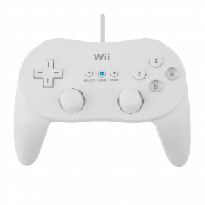 Геймпад Проводной Nintendo Wii RVL-005(-02) Classic Controller Pro White 1m Б/У - Retromagaz