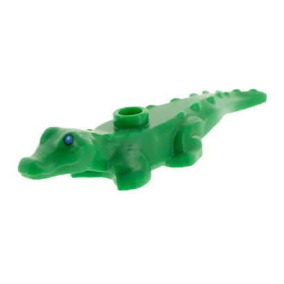 Фигурка Lego Вода Alligator Crocodile Baby Hatchling with Blue Eyes Pattern Animals 78532pb01 6352695 Green Б/У - Retromagaz