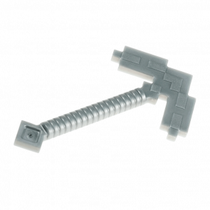 Оружие Lego Minecraft 2шт Pickaxe Pixelated 18789 6104264 Flat Silver Б/У - Retromagaz