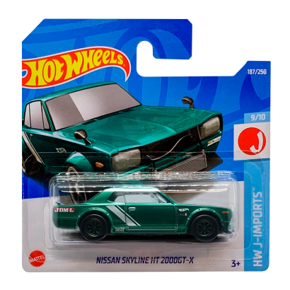 Машинка Базова Hot Wheels Nissan Skyline H/T 2000GT-X Super Treasure Hunt STH J-Imports 1:64 HCY15 Green - Retromagaz