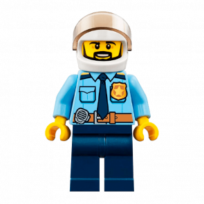 Фигурка Lego Police 973pb2600 Officer Shirt with Dark Blue Tie City cty0776 Б/У